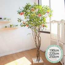 실내인테리어 인조나무 123종 / 플트 조화나무 C, C17.라인-복숭아나무 220cmK/코너형, 1개