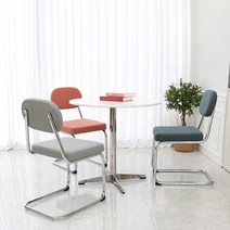 지엠퍼니처 카페 인테리어 디자인 체어 식탁의자, I. 보에르 핑크, 1개