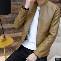 가바바 남성 레더자켓 팔라인이 포인트 슬림핏 가죽자켓 G56042