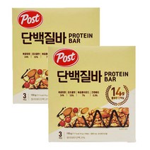 [트윈스몰] 1+1 포스트 단백질바 3개입 프로틴바 견과류 땅콩 아몬드 크랜베리 함유