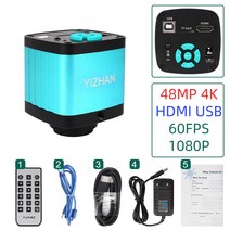 주사전자현미경 비파괴 수질 검사 오염도측정기 HDMI 디지털 비디오 카메라 산업용 LAB 전화 PCB 납땜 수리용 USB VGA 48MP 38MP 13MP, 2.H1605-B 48MP