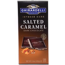 기라델리 인텐스다크 솔티드 카라멜 100g, 단일속성, 없음