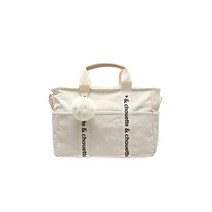 사만다 사타바사 chouette 슈엣 캔버스 로고 토트 심플 핸드백 숄더백 여성 어른 나들이 사용하기 편리