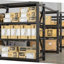 파레트렉 적재대 중량렉 창고용선번 고릴라렉 수납용, 120x40x200 180kg매트블랙4단메인