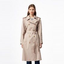 타미힐피거 코튼 블렌드 더블 트렌치 코트 (T22D0WCT030WT1AEG)