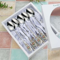 잉글랜드 루비 세라믹 수저 5벌 세트, 없음