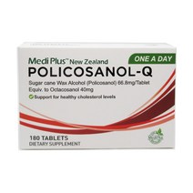 메디플러스 폴리코사놀-Q 원어데이 하루한알 180정 -사은품(뉴질랜드) MediPlus Policosanol-Q 66.8mg