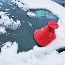 자동차 눈치우기 차량용 성애제거기 휴대용 제설기, 원형스크래퍼