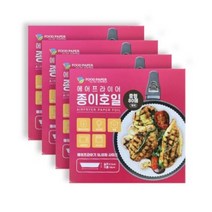 러비스 에어프라이어 종이호일 원형 16cm80매x4개 푸드페이퍼, 단품