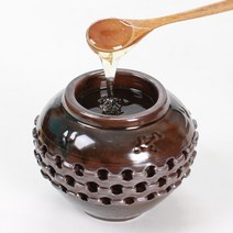 선물용 국내산 벌꿀 천목류투각 도자기 양봉꿀 800g, 단품, 단품