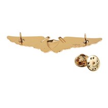 미국 USMC 항공 장교 파일럿 골드 윙 배지 핀 군사 배지-US216, 한개옵션0