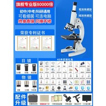 광학현미경100배480배 초정밀 생물 휴대용 실습용, 현미경 8만회 + 5인치 디스플레이