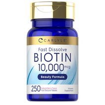 [l시스틴10000비오틴] Carlyle Biotin L-시스틴 비오틴 10000mcg 250타블렛, 수량, 용량