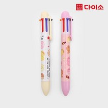 [다이소]말랑말랑 6색볼펜(2P/SET)1000-1021777