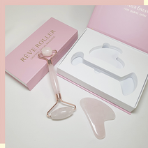 로즈쿼츠 괄사 마사지 하트 롤러 얼굴 로즈쿼츠괄사 괄사마사지기 얼굴마사지기구 승모근괄사 목주름 하트괄사 지방분해 갈사 경락마사지 림프마사지 얼굴붓기 페이스롤러 림프순환 허벅지지방 얼굴괄사, 핑크롤러