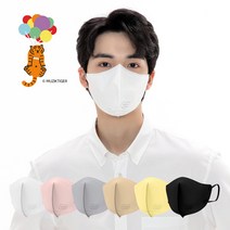 마스크 무직타이거 뚱랑이 KF94 새부리형 25매, 1개입, 25개, 그레이