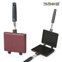 키친아트 인덕션 와플팬 티타늄코팅 미니 사각 와플메이커, mini