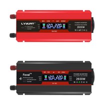 유사계단파 인버터 12V 차량용 캠핑용 2600W, 2000W(LY-1220Q2블랙), 24V