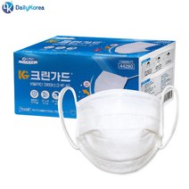 D 유한킴벌리 크린마스크 50매 대형 비말 KF 황사 3중필터 국내생산 미세먼지 성인 의약외품 일회용