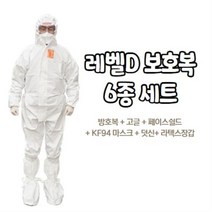 레벨D 방호복 6종세트 가드웨어 드림가드 고글 페이스쉴드 보호복 의료용 방역복, 드림가드 L, 청색 S, FS01 (안경형)