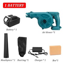 낙엽 터보 송풍기신제품 무선 전기 송풍기 500W 청소 도구 마끼다 18V 배터리에 적합, 03 1 Battery_01 EU