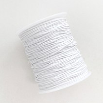헤세드 DIY) 대용량 1mm 왁스끈 팔찌끈 매듭끈 비즈끈 (약100야드), 화이트