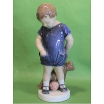 ROYAL COPENHAGEN Figurine Boy with Teddy Bear & Ball 3468 EXC.COND.