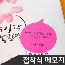 스티키 모양노트 8가지모양 접착식 메모지, 선택4-말풍선