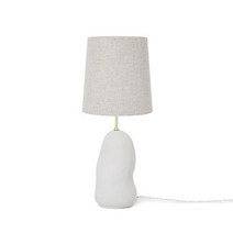 해외6주배송 Ferm Living Hebe Table Lamp Medium White M. White Shade, 없음