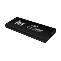 (IN NETWORK M.2 SATA(NGFF) to USB 3.0 외장하드 알루미늄 케이스 (IN-SSDM2BK (블랙 외장하드/알루미늄/케이스/블랙, 단일 모델명/품번