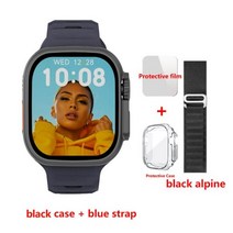 스마트워치 849mm 420*485 NFC 리로지오 intente PK ZD8, Black-Alpine black_49mm
