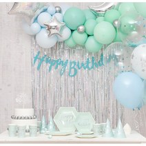 제이벌룬 파티 테이블 용품, 생일파티패키지 트윙클민트