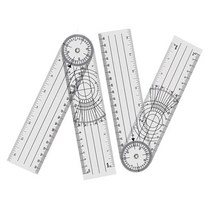 반점 4 강아지 애견 조각 Goniometer 물리 치료 360 도 회전 각도기 PVC 스포츠, 01 as shown