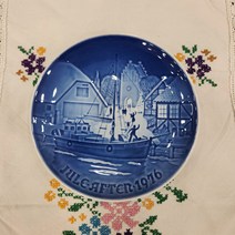 (엔틱빈티지) 로얄코펜하겐 1976년 빙앤그뢴달 B&G 크리스마스 기념접시