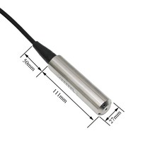 4-20mA 액체 레벨 센서 1m 영어 수심 송신기 24VDC 전원 공급 장치, 한개옵션1, 07 0-7m with 7m cable