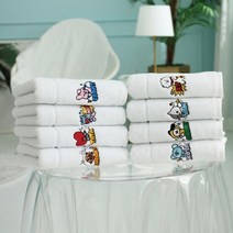 아트박스/무한타올 BT21 코믹팝 뱃지 세면타올 180g, 슈키, 상세설명 참조