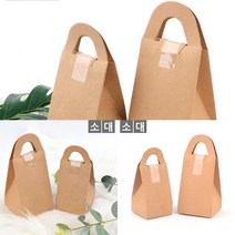 종이가방 선물백 크라프트 손잡이 사각 패키지 상자, 대
