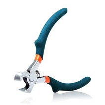 SPEEDWOX 구부러진 노즈 플라이어 12.7cm(5인치) 곡선형 45도 톱니 조 미니 주얼리 마이크로 체인 정밀 파인 와이어 래핑 비즈 공예 도구, End Cutting Pliers