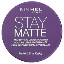 Rimmel London 스테이 매트 매티파잉 루스 파우더 001 Transparent (10 g) 2팩