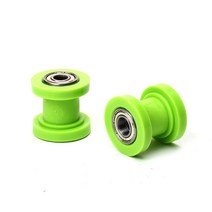 오토바이 체인 텐셔너 휠 가이드 드라이브 롤러 풀리 8 10mm ATV Motocross Pit Dirt Bike Mini Moto Enduro 액세서리, 10 green-10mm, 10 green-10mm