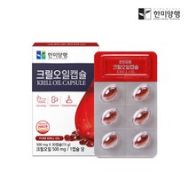 한미양행 남극 크릴새우오일 캡슐 인지질 58% 500mg30캡슐, 30캡슐, 1개
