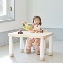 월천아빠 유아 책상 의자아기책상 아기테이블 유아테이블 유아책상세트, 책상 라이트블루