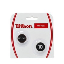 WILSON 유니 성인 프로 필 스태프 댐프너 레드 2 US, Pro Feel Pro Staff