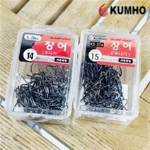 금호조침 덕용 장어 민물 낚시 바늘 채비 원투 묶음 KS 374, 15호