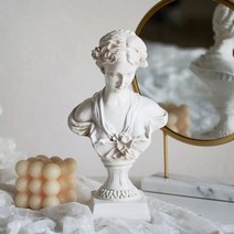 미술 학원 교구 석고상 인물 인체 소묘 학습용 조각상 클래식 연예인 venus head bust 수지 동상 조각 입상 스케치 연습 아티스트 홈 장식 컬렉션 선물, 하얀
