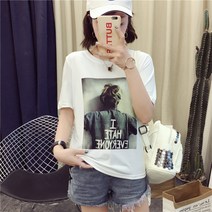 스타일아유 프린팅 나염티 여성 냉감 반팔 티셔츠[A9G6TS012A]