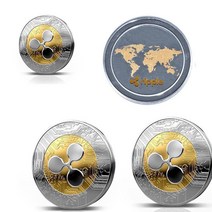 화폐수집 동전수집 주화 새로운 1pcs 리플 코인 XRP CRYPTO 기념 수집가 선물 아트 콜렉션 실제 골드, 한개옵션0
