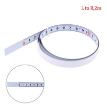측정기 1pc 12m 목공 T 트랙 테이프 측정 13mm 너비 미터 접착식 스케일 눈금자 연귀 라우터 테이블 톱, A2