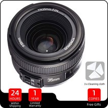 캐논 니콘 호환 미러리스렌즈 yongnuo yn35mm f2.0n yn50mm f1.8 렌즈 자동 초점 canon ef 550d 용 광각 고정 프라임 렌즈 nikon f 마운트, 35mm f2n 니콘 f
