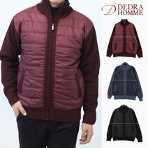 데드라 옴므 아빠옷 MKN6020 패딩배색기모집업니트 50대 남성의류 중년남성의류 빅사이즈